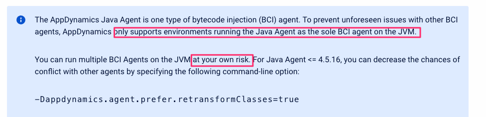 KB 213 - Running PowerConnect Java alongside AppDynamics Java Agent